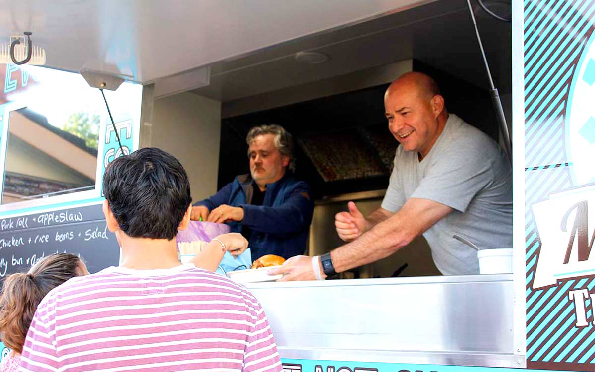 Serving Food from the Truck