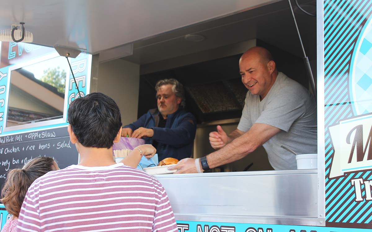 Serving Food Mabel's Truck